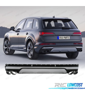 DIFFUSEUR AUDI Q7 20-23 LOOK SQ7 + EMBOUTS D'ÉCHAPPEMENT CHROMÉ