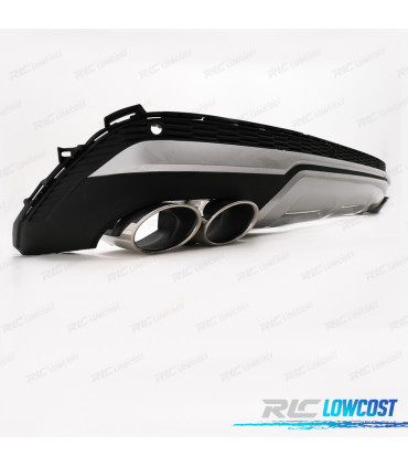 DIFFUSEUR AUDI Q7 20-23 LOOK SQ7 + EMBOUTS D'ÉCHAPPEMENT CHROMÉ