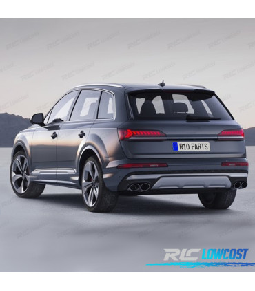 DIFFUSEUR AUDI Q7 20-23 LOOK SQ7 + EMBOUTS D'ÉCHAPPEMENT CHROMÉ