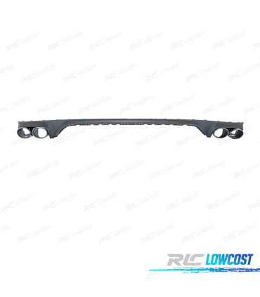 DIFFUSEUR AUDI Q8 18-23 LOOK SQ8 + EMBOUTS D'ÉCHAPPEMENT CHROMÉ