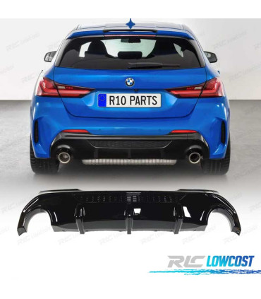 DIFFUSEUR BMW F40 19- LOOK 135i NOIR BRILLANT