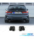 EMBOUT D´ÉCHAPPEMENT BMW G20 G21 19- LOOK ROCK NOIR