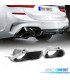 EMBOUT D´ÉCHAPPEMENT BMW G20 G21 19- LOOK M PERFORMANCE ARGENTÉ
