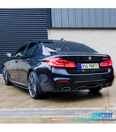 SPLITTER ARRIÈRE BMW G30 G31 17-20 NOIR BRILLANT