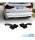 EMBOUTS D'ÉCHAPPEMENT BMW X4 G02 18-20 LOOK M NOIR 00---00