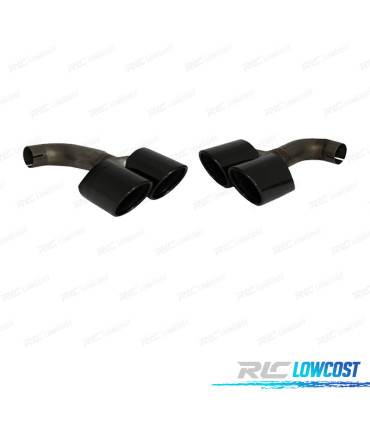 EMBOUTS D'ÉCHAPPEMENT BMW X4 G02 18-20 LOOK M NOIR 00---00