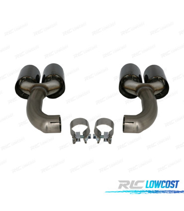 EMBOUTS D'ÉCHAPPEMENT BMW X4 G02 18-20 LOOK M NOIR 00---00