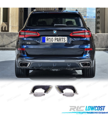 EMBOUTS D'ÉCHAPPEMENT BMW X5 G05 18- LOOK M PERFORMANCE CHROMÉ