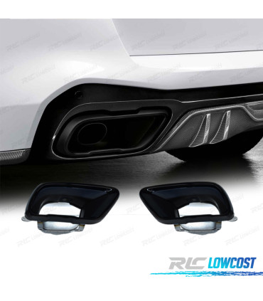 EMBOUTS D'ÉCHAPPEMENT BMW X5 G05 18- LOOK M PERFORMANCE NOIR