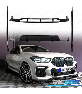 KIT CARROSSERIE BMW X6 G06 19- LOOK BLACK KNIGHT NOIR BRILLANT
