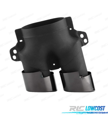 EMBOUTS D´ÉCHAPPEMENT MERCEDES W205 C205 14- LOOK C43 NOIR BRILLANT