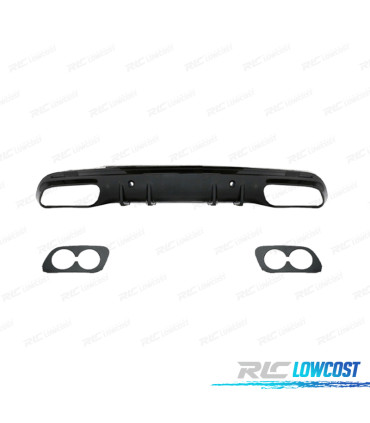 DIFFUSEUR MERCEDES W205 BERLINE 14-21 LOOK AMG C43 NOIR