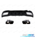 DIFFUSEUR MERCEDES W206 AMG 21- LOOK C63 + EMBOUTS D´ÉCHAPPEMENT NOIR