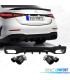DIFFUSEUR MERCEDES W206 AMG 21- LOOK C43 + EMBOUTS D´ÉCHAPPEMENT NOIR