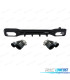 DIFFUSEUR MERCEDES W206 AMG 21- LOOK C43 + EMBOUTS D´ÉCHAPPEMENT NOIR