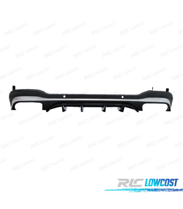 DIFFUSEUR MERCEDES GLC X253 AMG 15-18 LOOK GLC43 ARGENTÉ