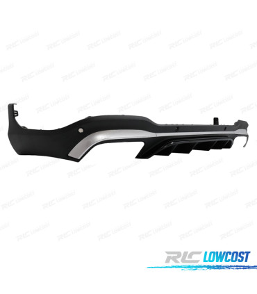DIFFUSEUR MERCEDES GLC X253 AMG 15-18 LOOK GLC43 ARGENTÉ