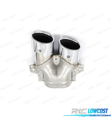 EMBOUTS D´ÉCHAPPEMENT MERCEDES GLC C253 X253 15-18 LOOK AMG GLC43 CHROMÉ