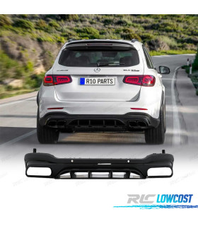 DIFFUSEUR MERCEDES GLC X253 SUV 15-22 LOOK AMG GLC63 NOIR