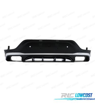 DIFFUSEUR MERCEDES GLC C253 COUPÉ 15-22 LOOK AMG GLC63 ARGENTÉ