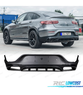DIFFUSEUR MERCEDES GLC C253 COUPE 19-22 LOOK AMG GLC63 NOIR