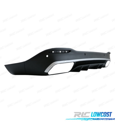 DIFFUSEUR MERCEDES GLE W167 AMG 19- LOOK GLE53 ARGENTÉ