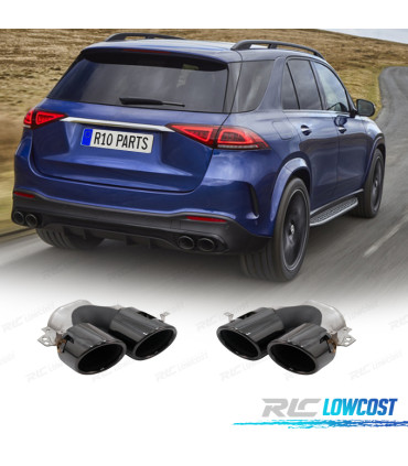 EMBOUTS D´ÉCHAPPEMENT MERCEDES GLE W167 19- LOOK GLE53 NOIR