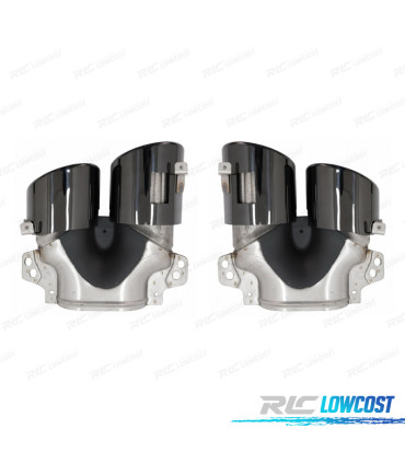 EMBOUTS D´ÉCHAPPEMENT MERCEDES GLE W167 19- LOOK GLE53 NOIR