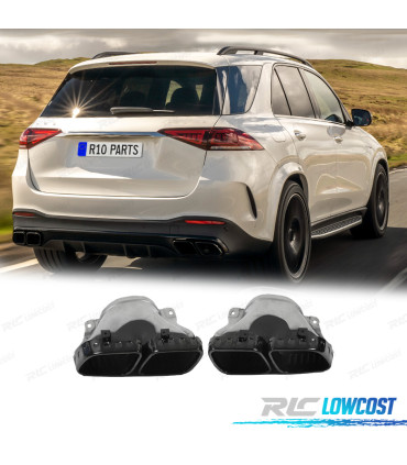 EMBOUTS D´ÉCHAPPEMENT MERCEDES GLE W167 19- LOOK GLE63 NOIR