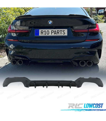 DIFFUSEUR BMW G20 G21 19- LOOK M PERFORMANCE COMPETITION NOIR BRILLANT