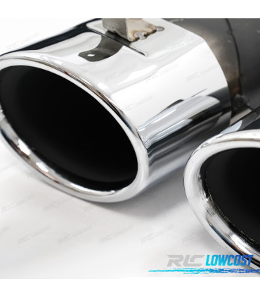 EMBOUTS D´ÉCHAPPEMENT MERCEDES W205 C205 14- LOOK C43 CHROMÉ