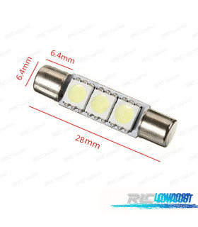 AMPOULE LED TYPE FUSIBLE 28MM 3LED