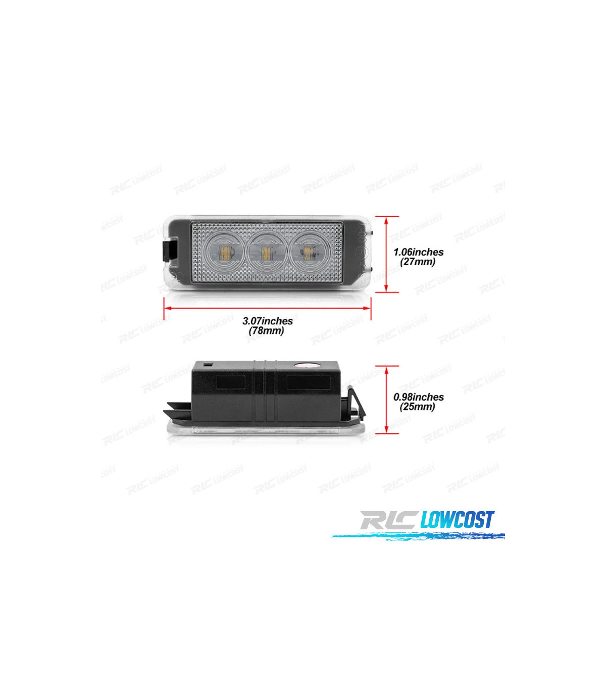 ECLAIRAGE PLAQUE D'IMMATRICULATION LED POUR VW GOLF 4 5 EOS NEW BEETLE  PASSAT CC PHAETON POLO - ADTUNING FRANCE