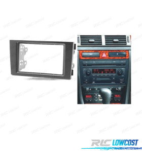 FACADE AUTORADIO 2 DIN NOIR POUR AUDI A6 ET ALLROAD