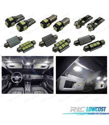 KIT 17 AMPOULES LED INTÉRIEUR AUDI A3 S3 8 V SEDÁN QUATTRO SPORTBACK LIMOUSINE 14-