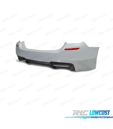 PARE CHOCS ARRIÈRE BMW F10 10-17 LOOK M5 PDC + DOUBLE SORTIE
