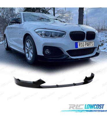 SPOILER LAME AVANT BMW F20 F21 LCI 15-19 LOOK M PERFORMANCE NOIR BRILLANT