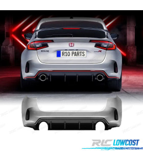 PARE-CHOCS ARRIÈRE HONDA CIVIC 21- LOOK TYPE R DIFFUSEUR SIMPLE ABS