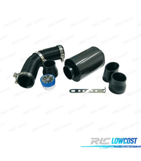 KIT FILTRE D'ADMISSION UNIVERSEL A CARBONE TYPE CDA + TURBINE