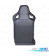KIT SIÈGE SEMI BAQUET TYPE RS CUIR NOIR COUTURE ROUGE