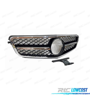 CALANDRE MERCEDES W204 11-14 NOIR CHROMÉ LOOK AMG C63