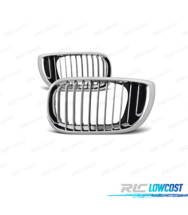 CALANDRES AVANT BMW E46 BERLINE TOURING 01-05 CHROMÉ