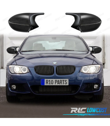 COQUES RÉTROVISEURS BMW E92 E93 LCI 10-14 LOOK M3 NOIR CARBONE