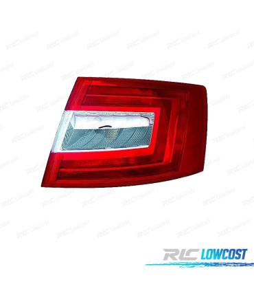FEU ARRIÈRE DROIT SKODA OCTAVIA 4P 13-17 BLANC ROUGE