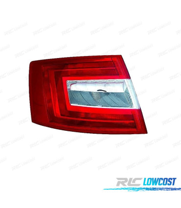 FEU ARRIÈRE GAUCHE SKODA OCTAVIA 4P 13-17 BLANC ROUGE