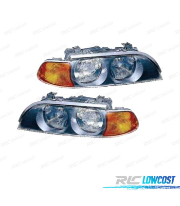 PHARES BMW E39 95-00 CHROME AMBRE