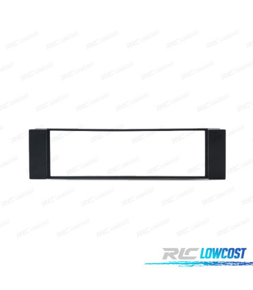 FACADE AUTORADIO 1-DIN NOIR POUR AUDI SEAT FIAT