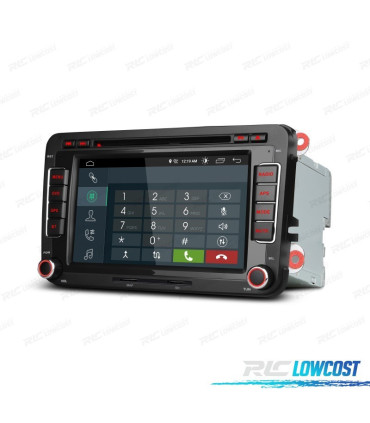AUTORADIO GPS ANDROID 13 VOLKSWAGEN VW POUR SEAT SKODA TOURAN 7" USB GPS TACTIL HD