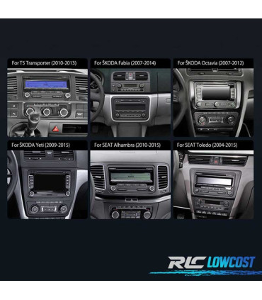 RADIO 8″ GPS ANDROID 11 VOLKSWAGEN VW POUR SEAT SKODA OCTA CORE 4GB RAM+64GB ROM