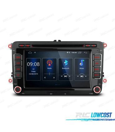 AUTORADIO GPS ANDROID 13 VOLKSWAGEN VW POUR SEAT SKODA TOURAN 7" USB GPS TACTIL HD